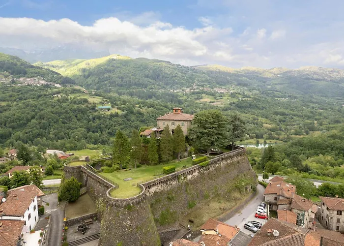 Historic Castle Overlooking Garfagnana Valley Camporgiano